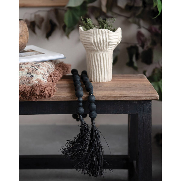 Leelanau Handmade Paper Mache Vase - natural Leelanau Handmade Paper Mache Vase - natural