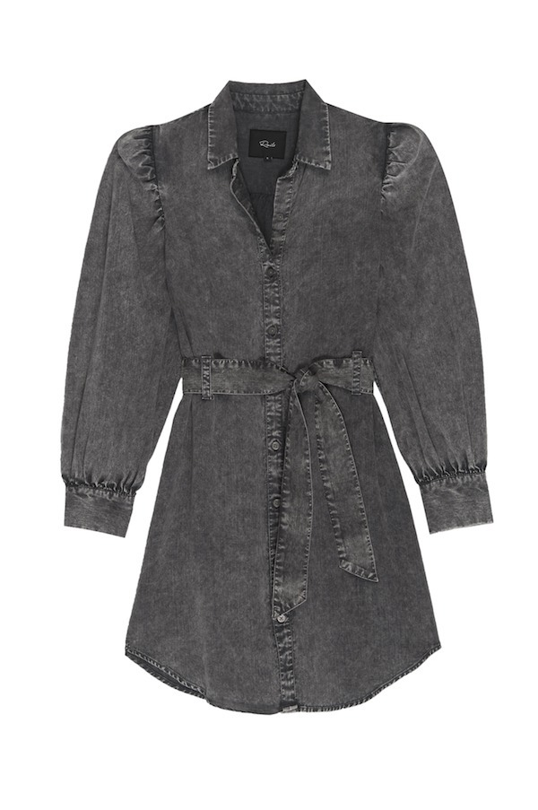 Rails Adele Dress - Black Acid Wash | Garmentory
