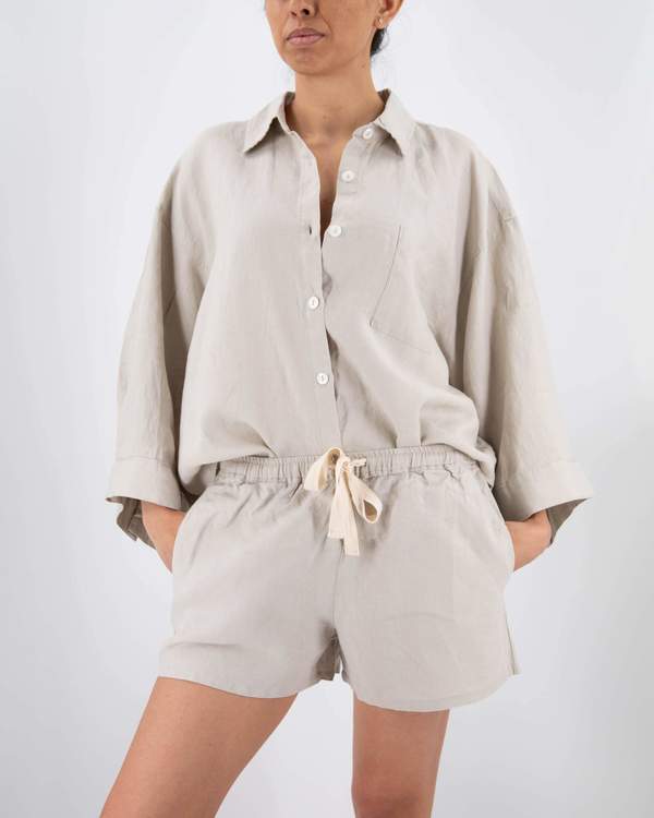 Sunday Morning - Carrie Linen Sleepwear Set Sunday Morning - Carrie Linen Sleepwear Set