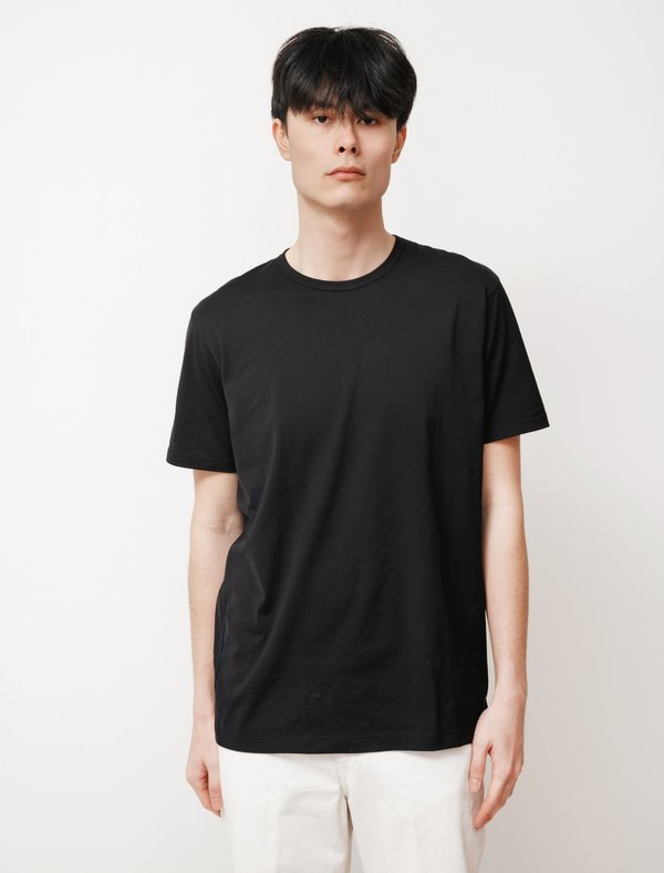 Sunspel Short Sleeve Classic Tee - Black Sunspel Short Sleeve Classic Tee - Black