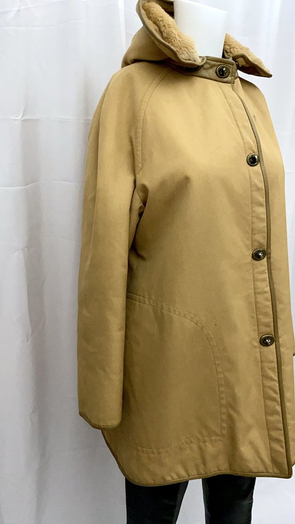 pre-loved 60’s SILLS by Bonnie Cashin for Saks Canvas Coat - taupe/tan pre-loved 60’s SILLS by Bonnie Cashin for Saks Canvas Coat - taupe/tan