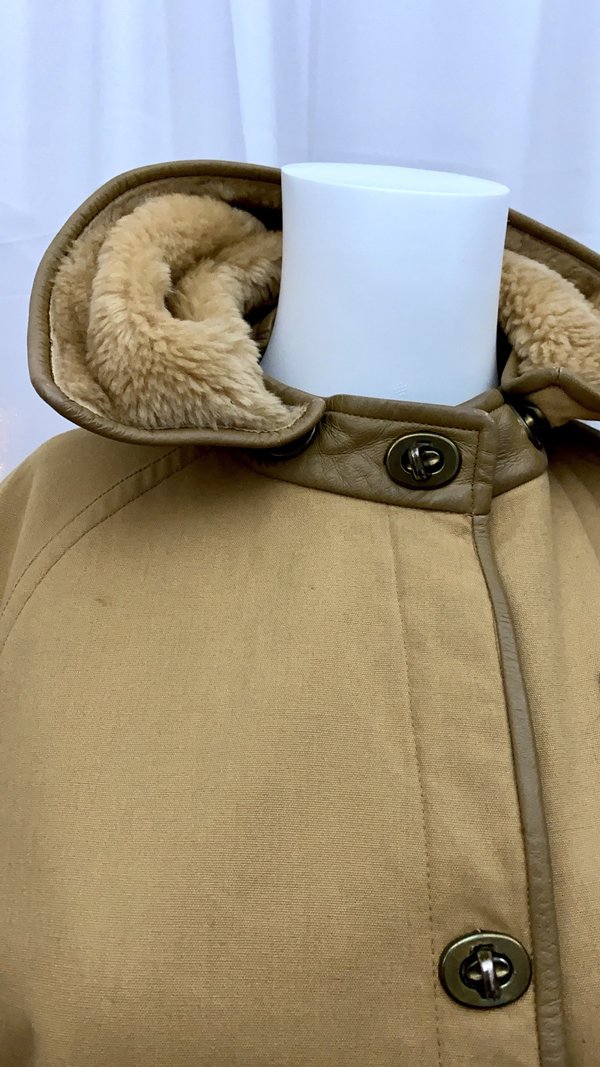 pre-loved 60’s SILLS by Bonnie Cashin for Saks Canvas Coat - taupe/tan pre-loved 60’s SILLS by Bonnie Cashin for Saks Canvas Coat - taupe/tan