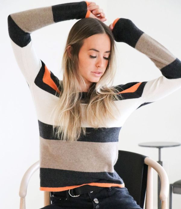 Farm Stand 4 Loving People Didi Sweater - stripes Farm Stand 4 Loving People Didi Sweater - stripes