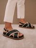 Alohas Marshmallow Sandal - Black Leather  - Thumbnail 1