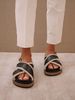 Alohas Marshmallow Sandal - Black Leather  - Thumbnail 2