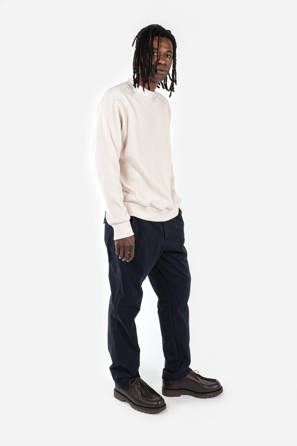 Jackman Stretch Trousers - Navy | Garmentory
