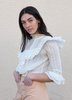 Vintage Edwardian Ruffled Blouse - white - Thumbnail 2