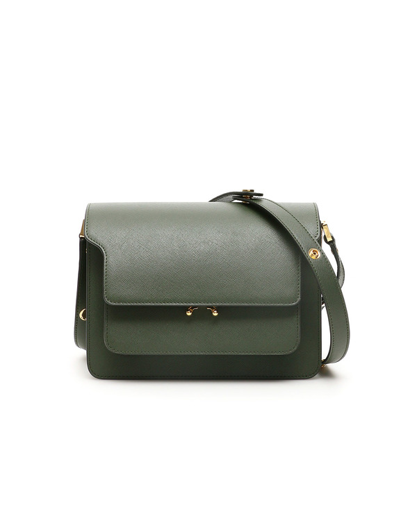 Marni Saffiano Medium Trunk Leather Bag Marni Saffiano Medium Trunk Leather Bag