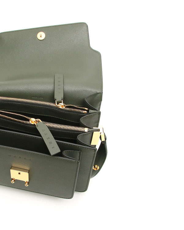 Marni Saffiano Medium Trunk Leather Bag Marni Saffiano Medium Trunk Leather Bag