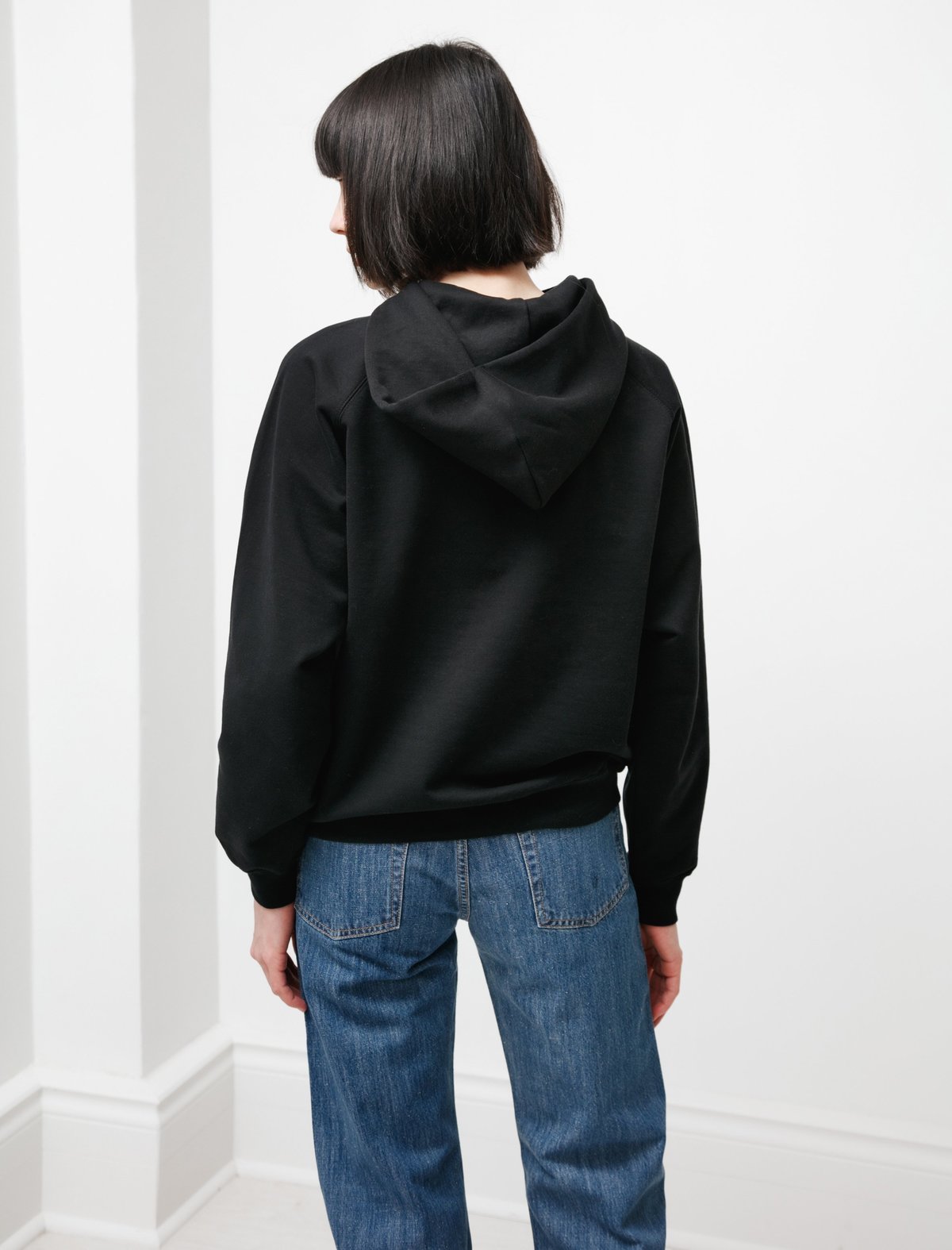 Auralee Super Soft Sweat Big P/O Parka - Black | Garmentory