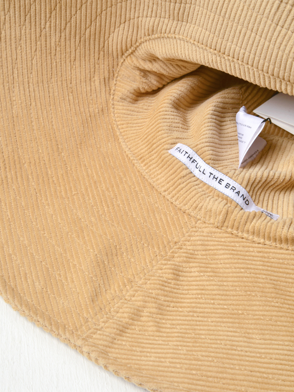 Faithfull The Brand Frederikke Sun Hat - Plain Wheat  display picture 1