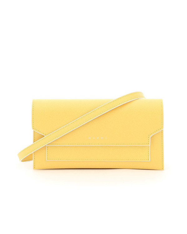 Marni Crossbody Mini Wallet Bag - Yellow Marni Crossbody Mini Wallet Bag - Yellow