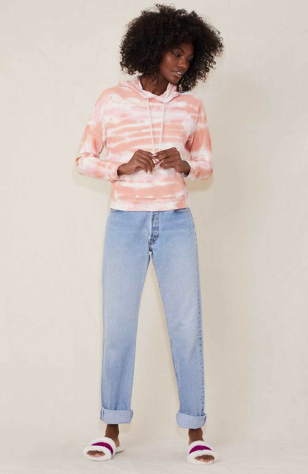 Mother Denim The Square Hoodie - Sugar 