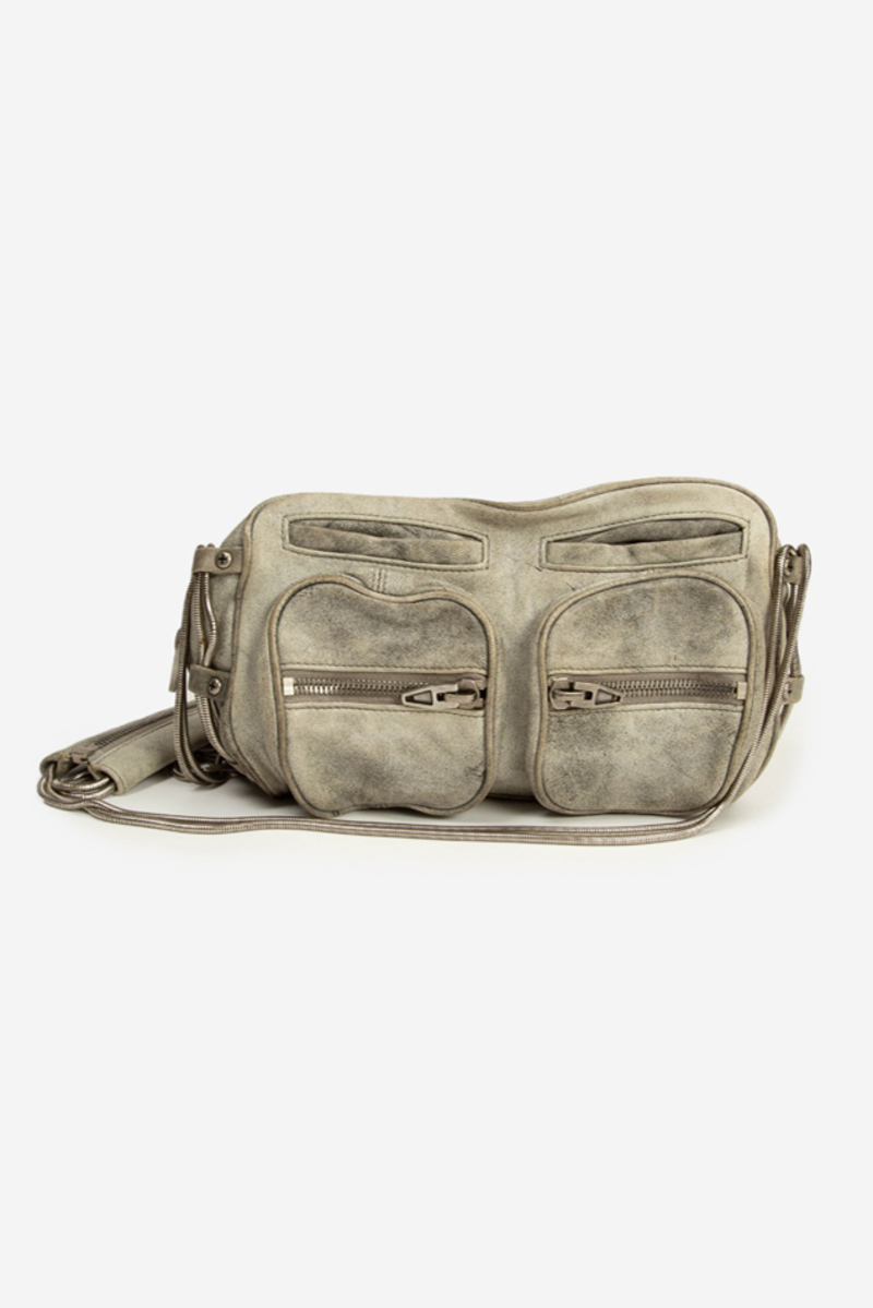 バッグ Alexander Wang Brenda Chain Bag Alexander Wang Brenda Chain Bag - Grey Denim | Garmentory