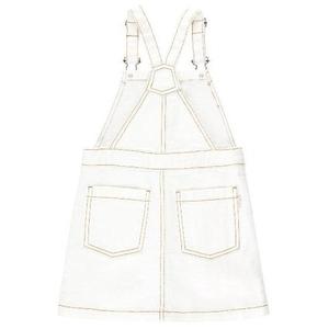 white christmas dresses Medium Wash Denim Elastic Strap Tiered Mini Dress main image 0