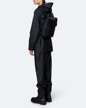 Unisex Rains Mochila Backpack Micro - Black Unisex Rains Mochila Backpack Micro - Black