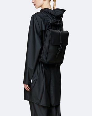 Unisex Rains Mochila Backpack Micro - Black Unisex Rains Mochila Backpack Micro - Black