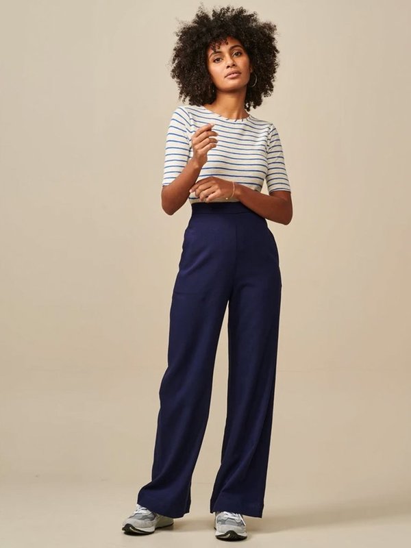 Bellerose Seas Stripe T-Shirt - Blue Bellerose Seas Stripe T-Shirt - Blue