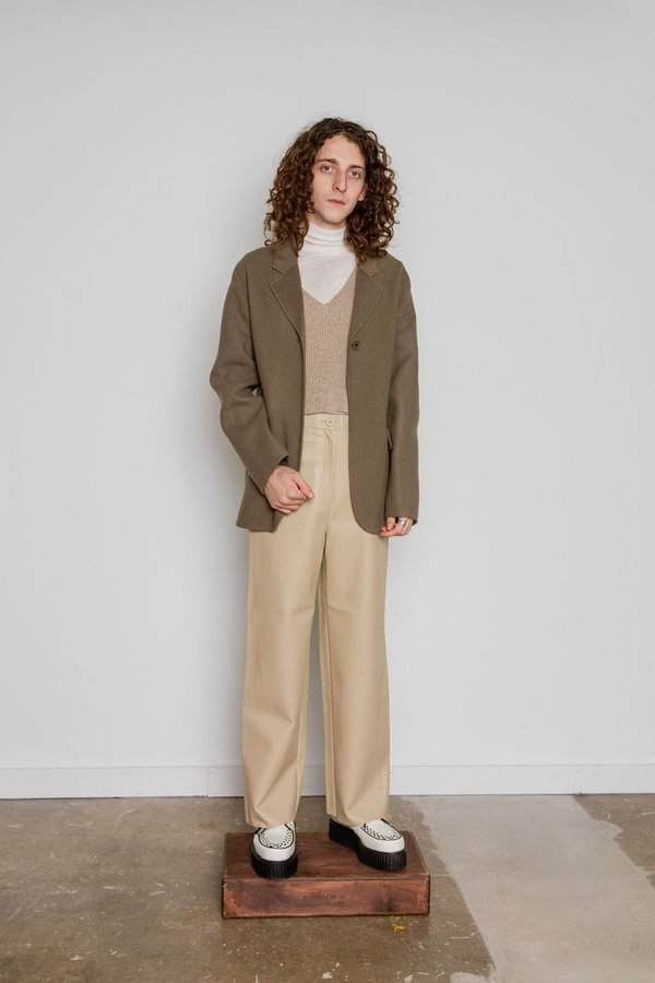 Unisex JOWA. Handmade One Button Coat with Belt Unisex JOWA. Handmade One Button Coat with Belt