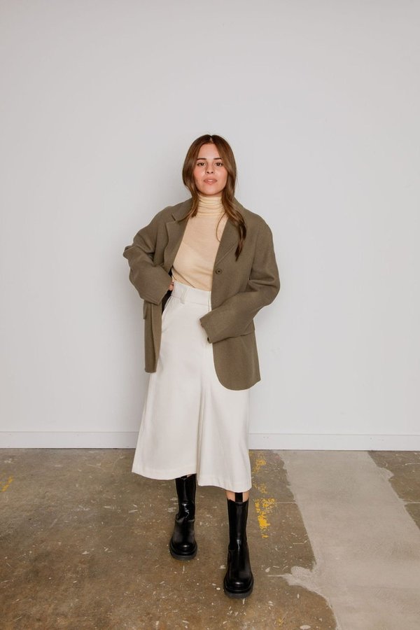 Unisex JOWA. Handmade One Button Coat with Belt Unisex JOWA. Handmade One Button Coat with Belt