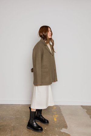 Unisex JOWA. Handmade One Button Coat with Belt Unisex JOWA. Handmade One Button Coat with Belt