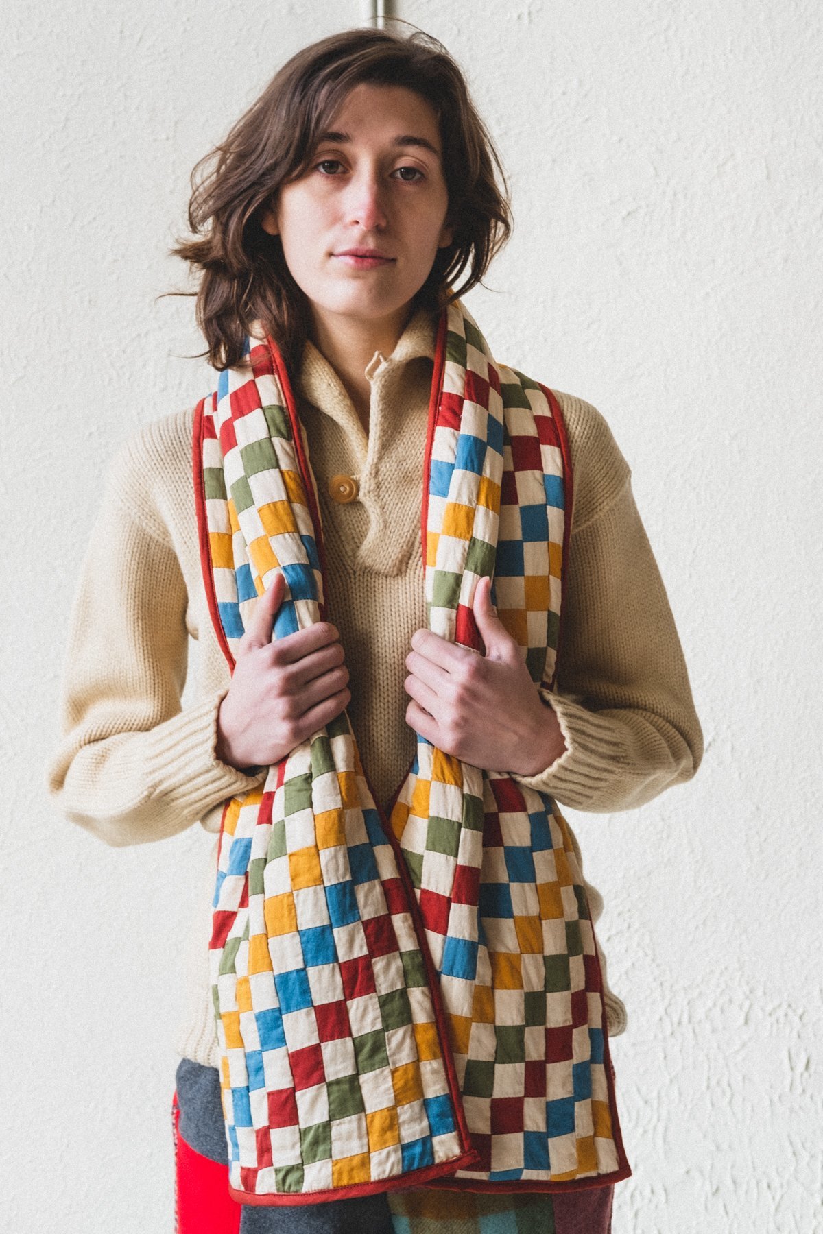 Bode Stamp Quilt Scarf | Garmentory