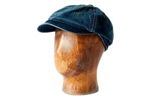 RRL Denim Newsboy Cap - Medium Indigo | Garmentory