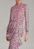 Saloni Isa Ruffle Dress - Pink - Thumbnail 4