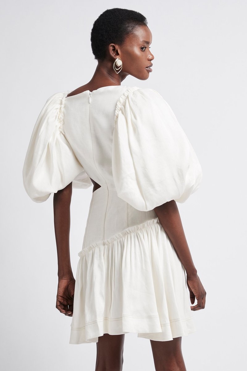 Aje Chateau Mini Dress - Ivory | Garmentory
