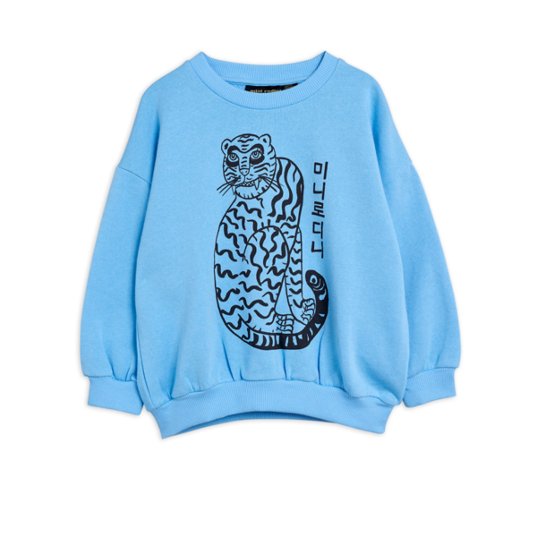 kids Mini Rodini Tiger Sweatshirt - Blue kids Mini Rodini Tiger Sweatshirt - Blue