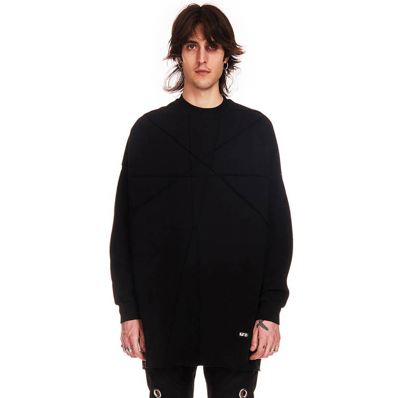 RICK OWENS DRKSHDW Crater Tunic sweatshirt - black | Garmentory