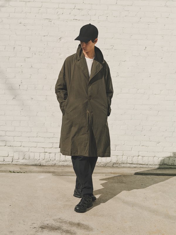 Casey Casey Oversized Wax Cotton Blom Coat - Khaki Brown | Garmentory