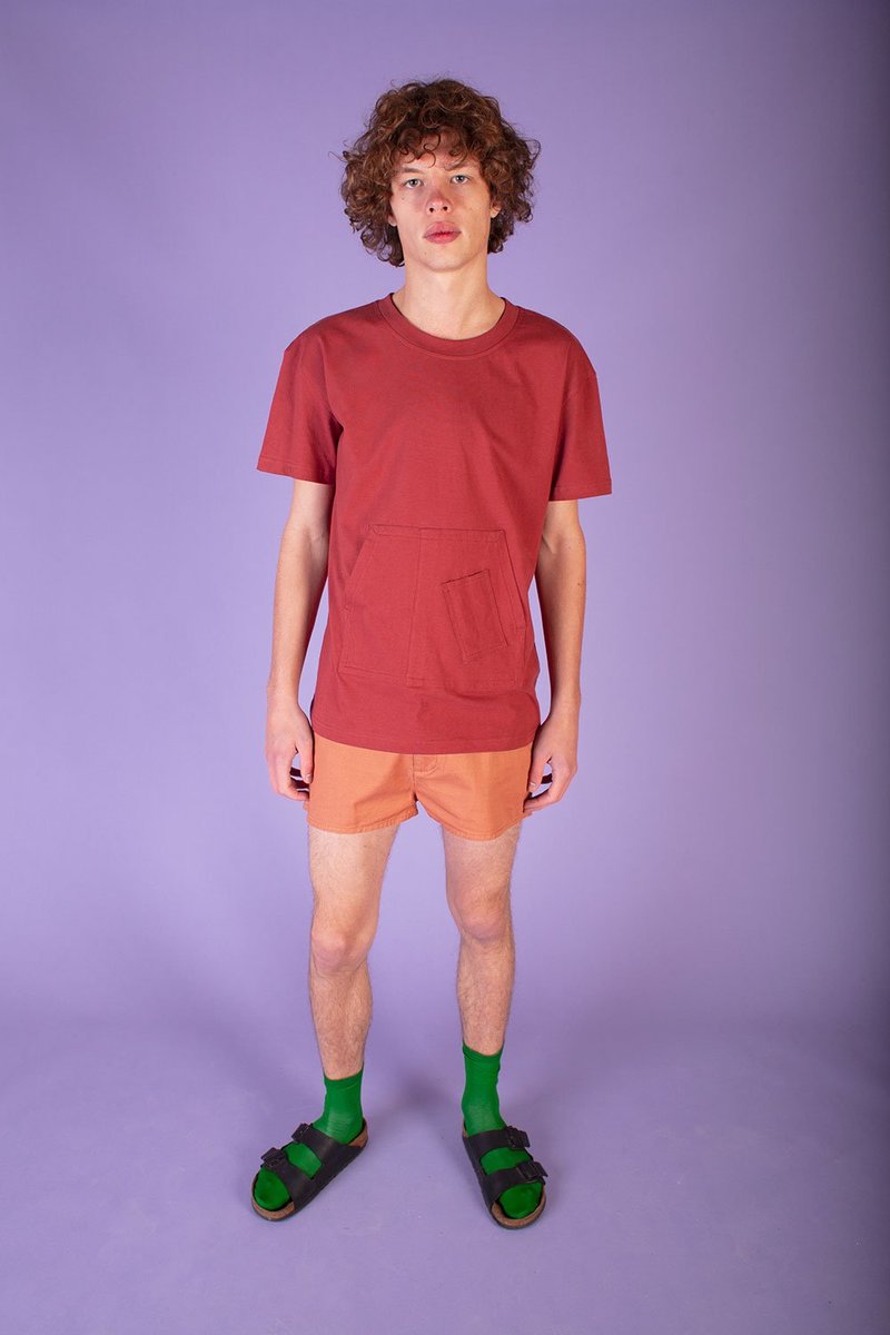 L.F.Markey Albury Tee - Burnt Red