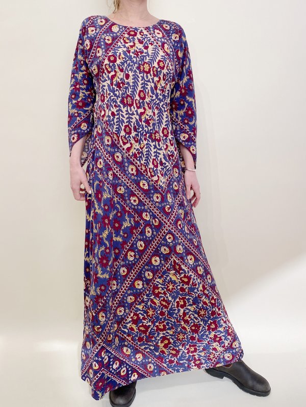chinese dress ladies Indya Orange Printed Maxi Dress main image 0