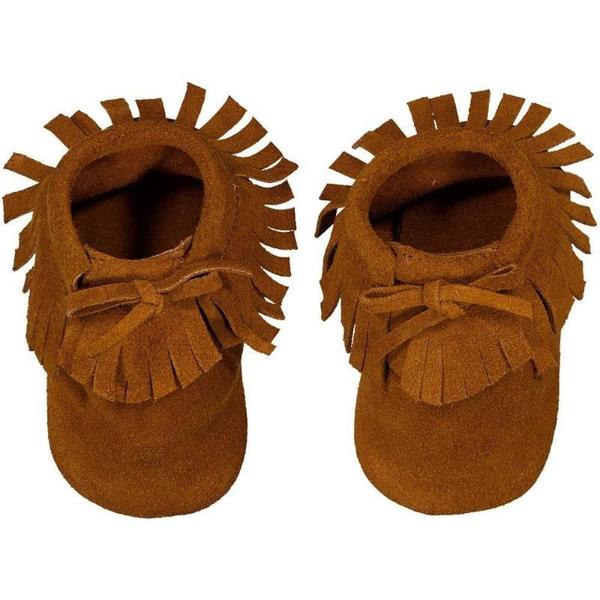 Kids Louis Louise Leather Baby Moccasins - Cognac Kids Louis Louise Leather Baby Moccasins - Cognac