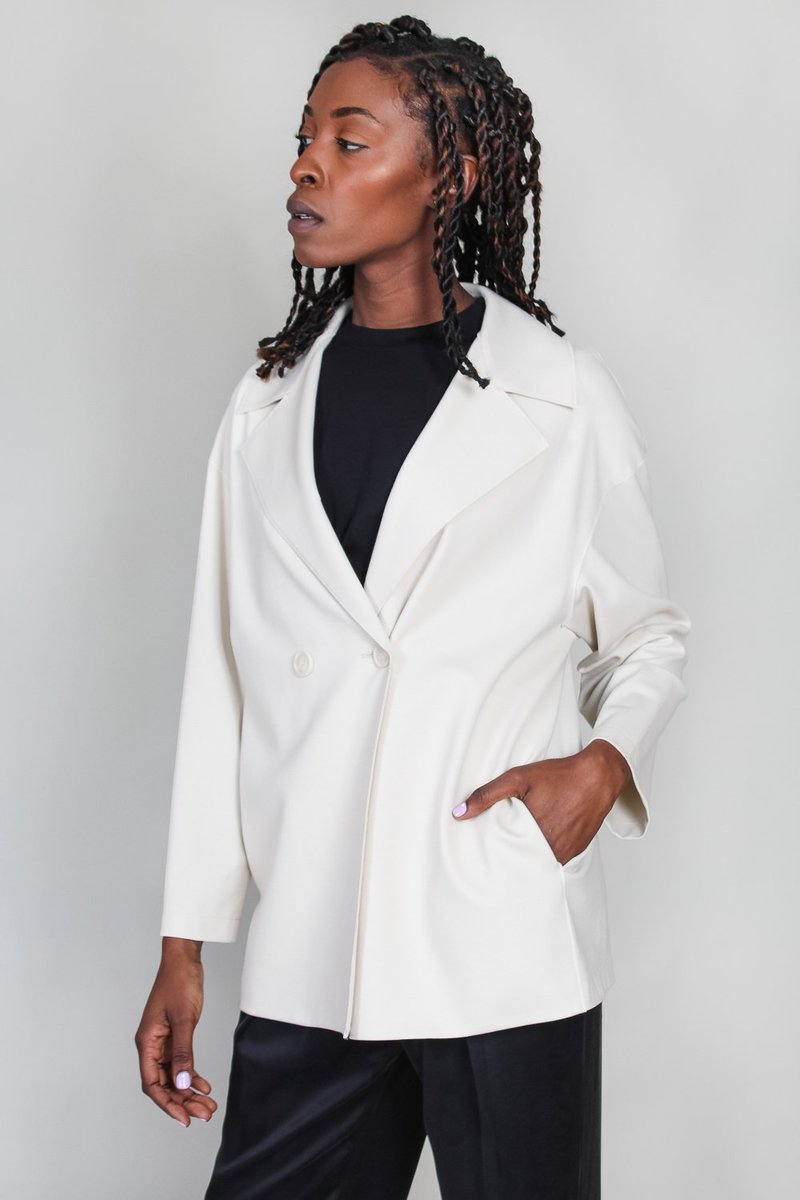 ジャケット Harris Wharf London DOUBLE BREASTED BLAZER (AK3502 MRARA08) Harris Wharf London Dropped Shoulder Double Breasted Jacket