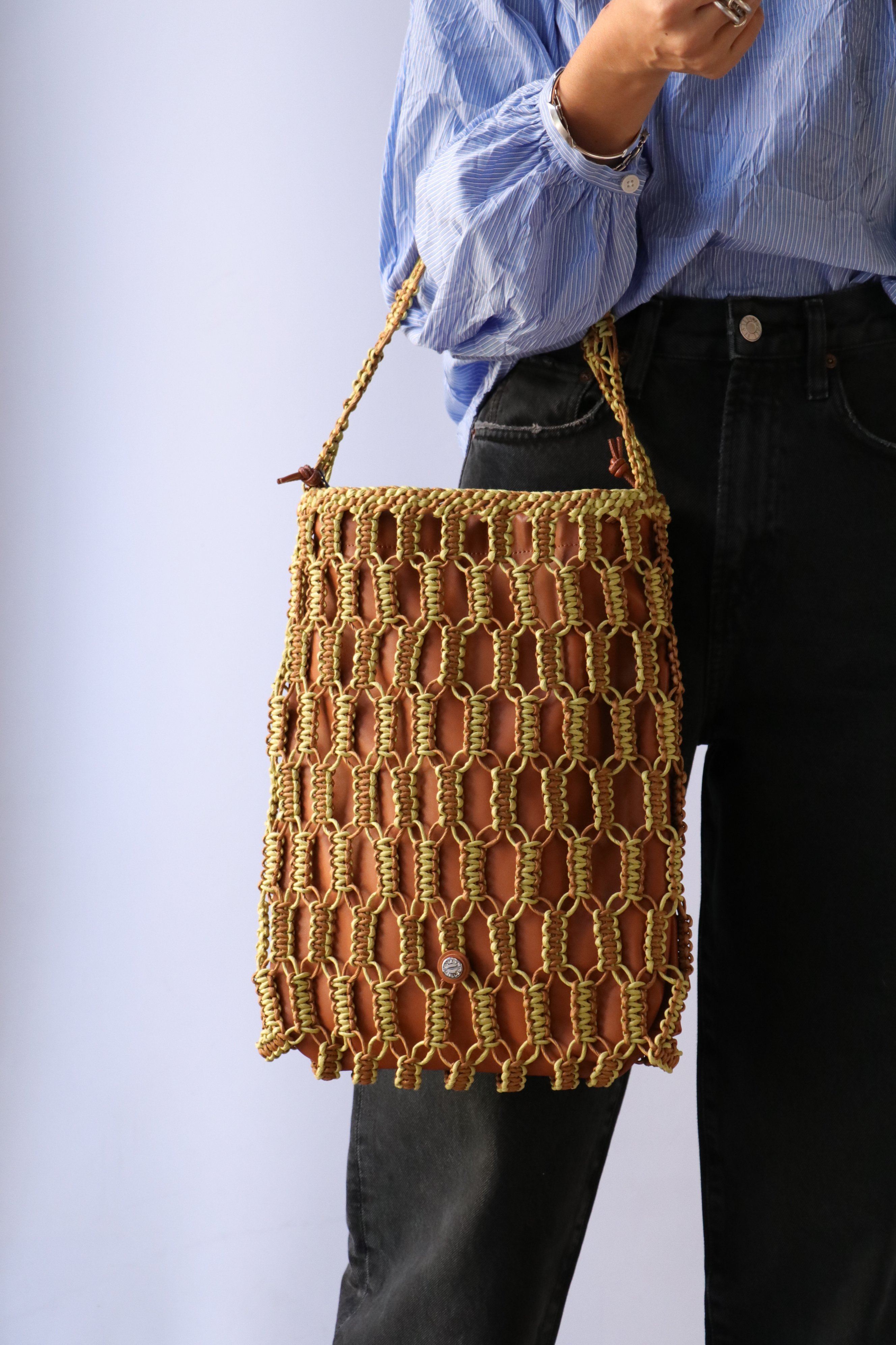 Simon Miller Tiki Fringe Bag in Moss Green main image 1