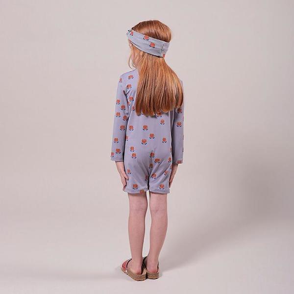 kids Bobo Choses Chocolate Flowers Print One Piece Swimsuit - Purple kids Bobo Choses Chocolate Flowers Print One Piece Swimsuit - Purple