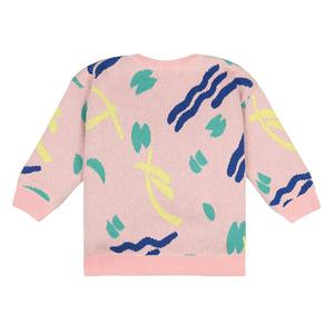 kids Bobo Choses Strokes Pattern Sweater - Pink kids Bobo Choses Strokes Pattern Sweater - Pink
