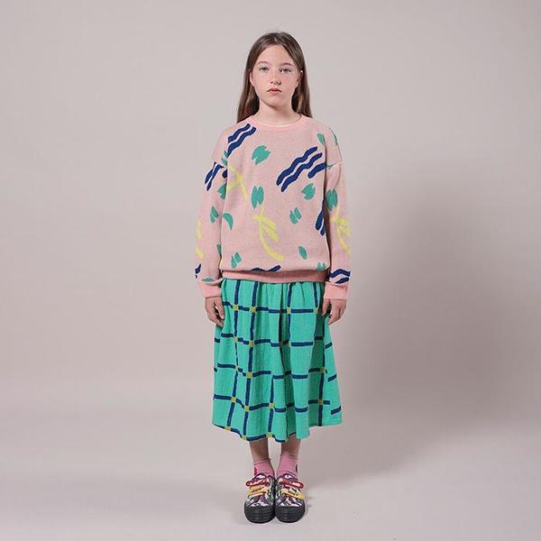 kids Bobo Choses Strokes Pattern Sweater - Pink kids Bobo Choses Strokes Pattern Sweater - Pink