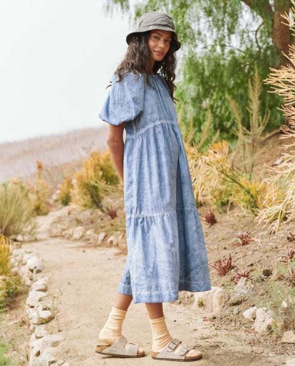 The Great. The Park Dress - Indigo Fog Wash The Great. The Park Dress - Indigo Fog Wash