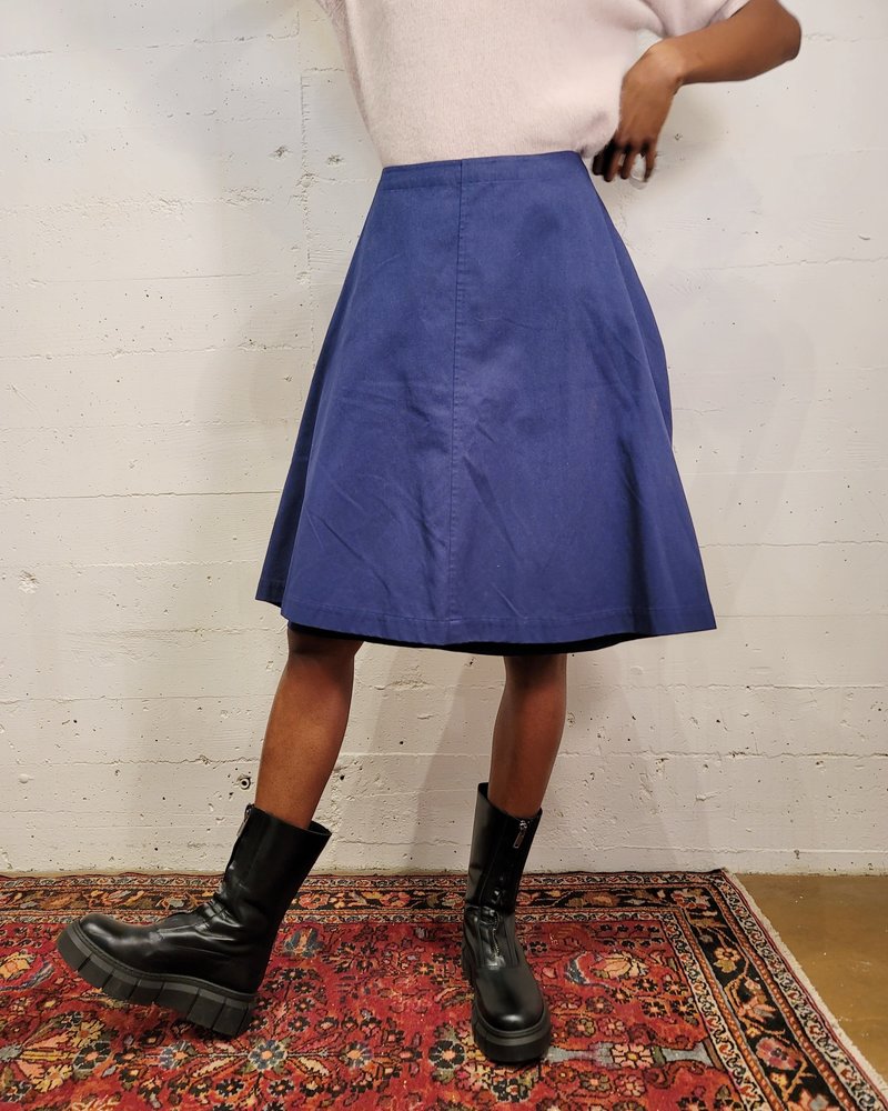 Vintage Comme des Garcons Wrap Skirt - Navy