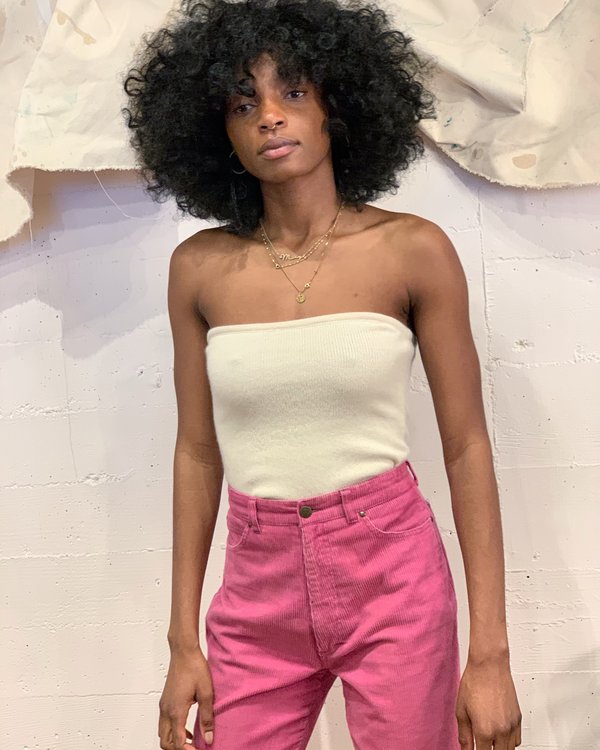 theory strapless top