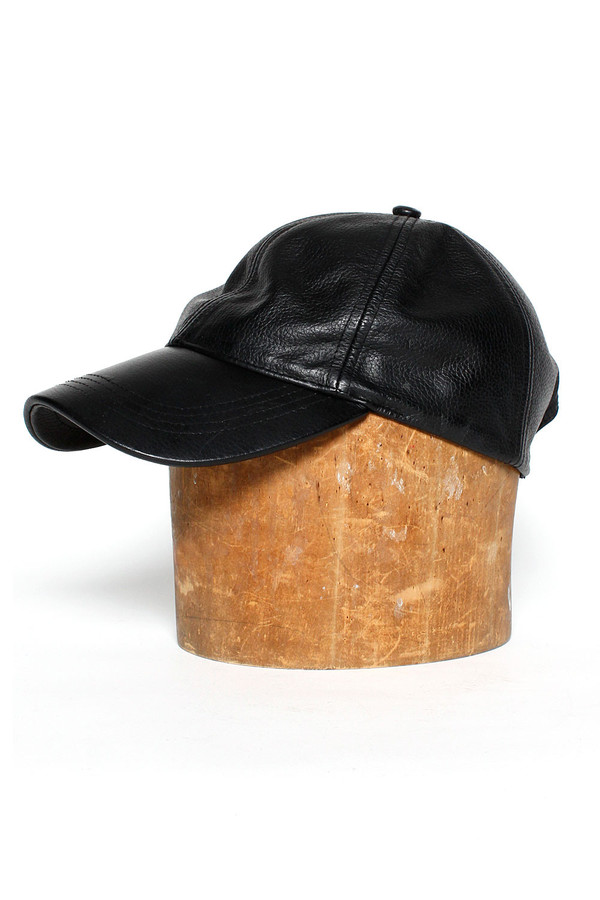 Assembly New York Leather Baseball Cap Black Garmentory