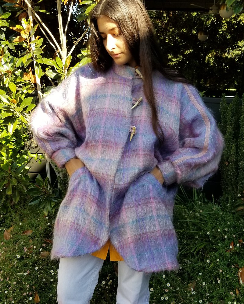 Vintage Pastel Mohair Coat Garmentory