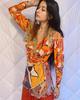 Vintage Seventies Ungaro Patchwork Silk Scarf Blouse - Thumbnail 1