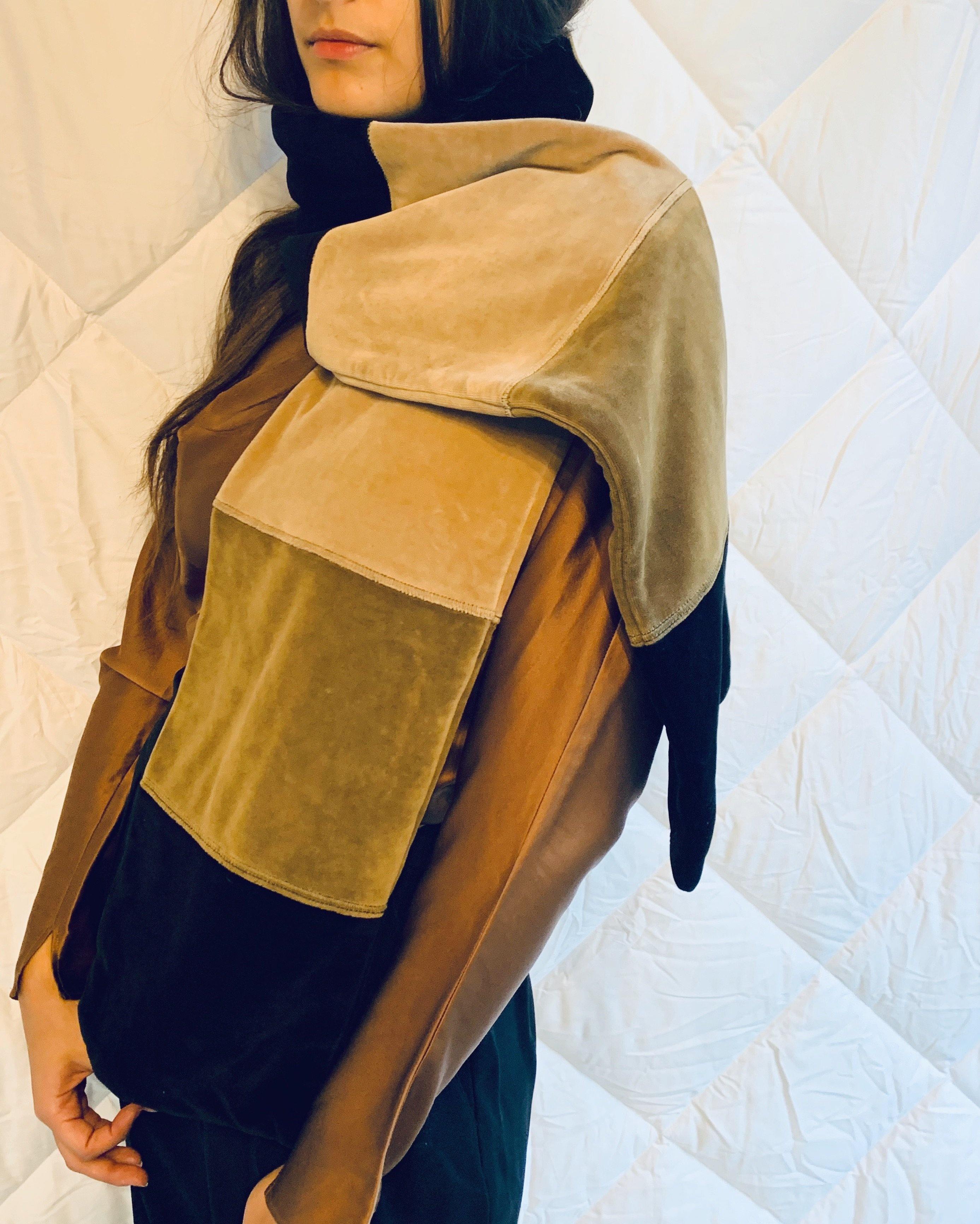 Vintage Sonia Rykiel Stripe Scarf - Olive | Garmentory