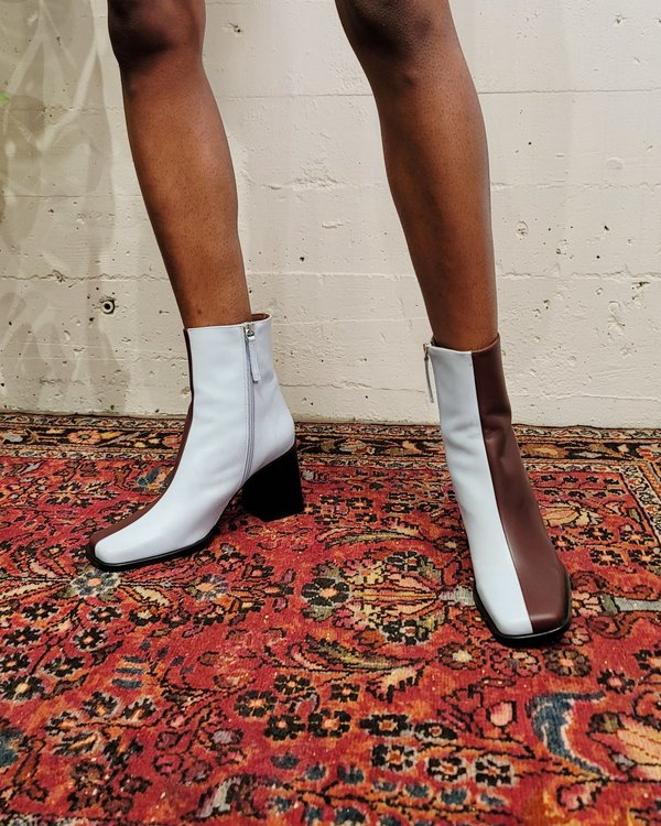 Alohas South Bicolor Boot - Blue/Dark Burgundy Alohas South Bicolor Boot - Blue/Dark Burgundy