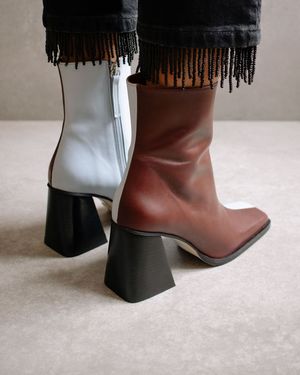 Alohas South Bicolor Boot - Blue/Dark Burgundy Alohas South Bicolor Boot - Blue/Dark Burgundy