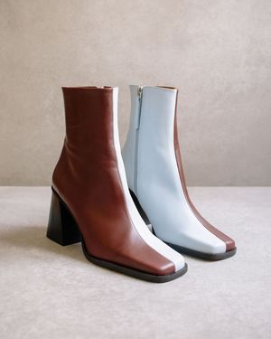 Alohas South Bicolor Boot - Blue/Dark Burgundy Alohas South Bicolor Boot - Blue/Dark Burgundy